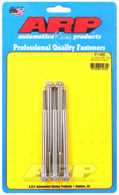 ARP 1/4" UNC x 4.250" UHL With 5/16" Socket Head ARP fasteners 5-Pack Bolt Kit, 12-Point Head S/S AR611-4250 SR