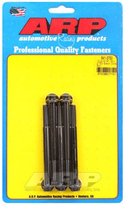 ARP 5/16" UNC x 3.750" UHL With 3/8" Socket Head ARP fasteners 5-Pack Bolt Kit, 12-Point Head Black Oxide AR641-3750 SR