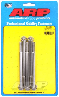 ARP 5/16" UNC x 4.500" UHL With 3/8" Socket Head ARP fasteners 5-Pack Bolt Kit, 12-Point Head S/S AR612-4500 SR