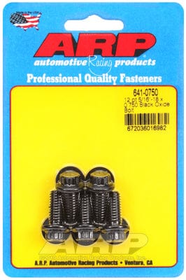 ARP 5/16" UNC x .750" UHL With 3/8" Socket Head ARP fasteners 5-Pack Bolt Kit, 12-Point Head Black Oxide AR641-0750 SR