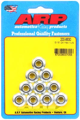 ARP 5/16" UNF Thread x 1/2" Socket (10-Pack) ARP fasteners Serrated Flange Nut AR200-8630 SR