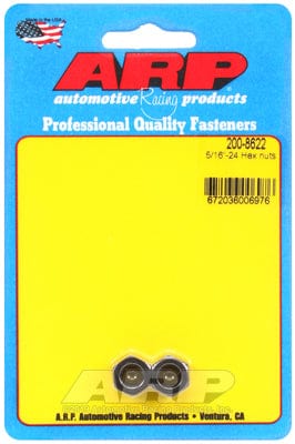 ARP 5/16" UNF Thread x 1/2" Socket (2-Pack) ARP fasteners Hex Nut With Flange, Chrome Moly AR200-8622 SR