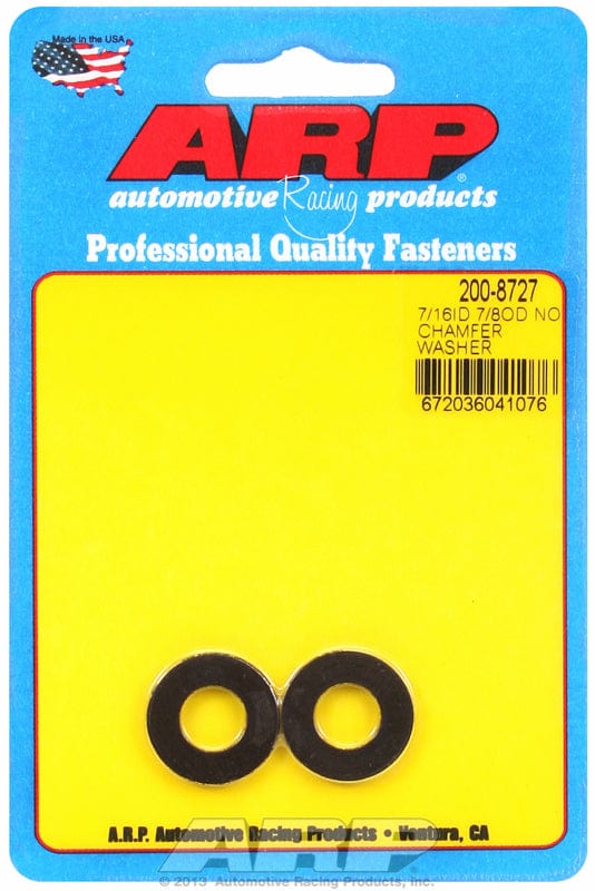 ARP 7/16" I.D, 7/8" O.D .120" Thick With No Chamfer (2-Pack) ARP fasteners Special Purpose Washer AR200-8727 SR