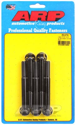 ARP 7/16" UNC x 3.750" UHL With 7/16" Socket Head ARP fasteners 5-Pack Bolt Kit, Hex Head Black Oxide AR653-3750 SR