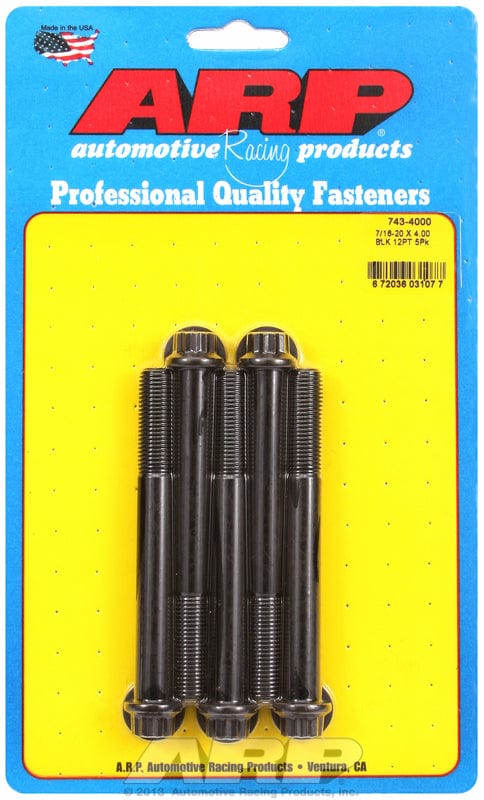 ARP fasteners 12PT BOLTS 7/16" UNF x 4.00" ARP fasteners 12PT BOLTS 7/16" UNF x 4.00" ARP fasteners SR