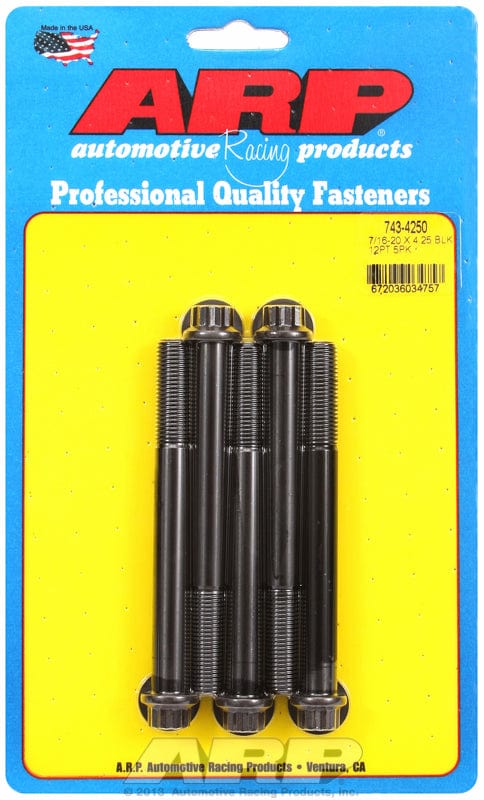 ARP fasteners 12PT BOLTS 7/16" UNF x 4.25" ARP fasteners 12PT BOLTS 7/16" UNF x 4.25" ARP fasteners SR