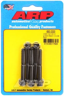 ARP fasteners HEX BOLTS 1/4" UNC x 2.00" ARP fasteners HEX BOLTS 1/4" UNC x 2.00" ARP fasteners SR