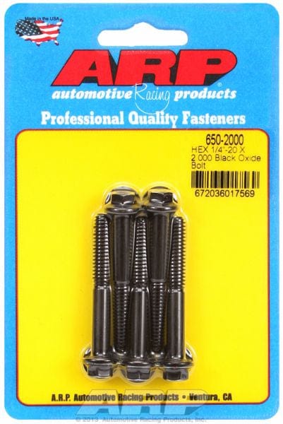 ARP fasteners HEX BOLTS 1/4" UNC x 2.00" ARP fasteners HEX BOLTS 1/4" UNC x 2.00" ARP fasteners SR