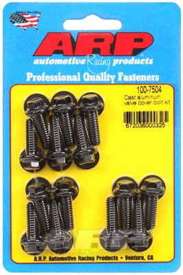 ARP fits Aluminium Covers 1/4-20 Thread x .812" UHL (14-Pack) ARP fasteners Valve Cover Bolt Kit, Hex Head Black Oxide AR100-7504 SR