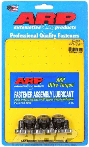 ARP fits Mitsubishi 4G63 EVO 4-9 96-07 , M12 x 1.25, .600" UHL ARP fasteners Flywheel Bolts AR107-2803 SR