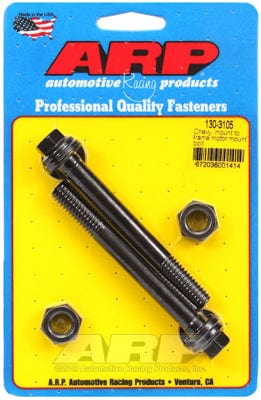 ARP fits SB/BB & V6 Chev (Mount To Frame) ARP fasteners Motor Mount Bolt Kit, Hex Head Black Oxide AR130-3105 SR