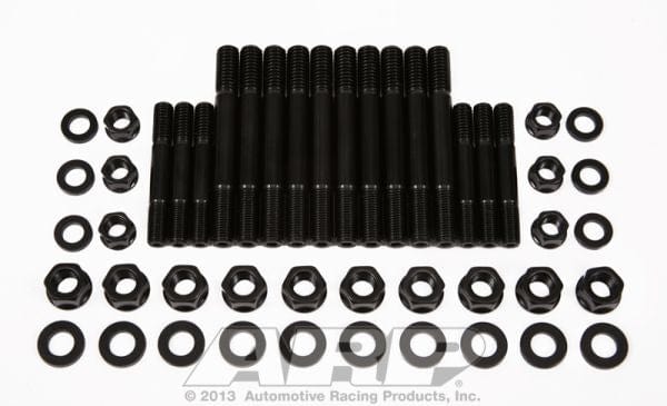 ARP fits SB Chev Dart SHP Iron Black ARP fasteners Main Stud Kit, 4-Bolt Main Hex Nut AR134-5605 SR
