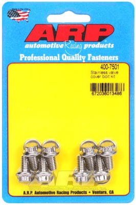 ARP fits Stamped Steel Valve Covers 1/4-20 Thread x .515" UHL (8-Pack) ARP fasteners Valve Cover Bolt Kit, 12-Point Head S/S AR400-7501 SR