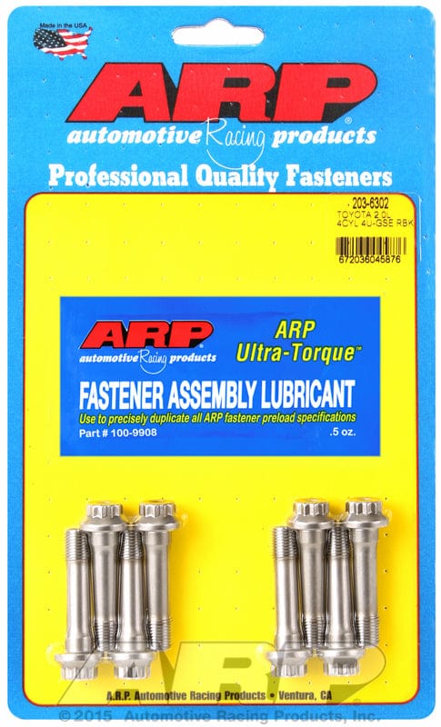 ARP fits Toyota 2.0L 4U-GSE 4cyl (ARP2000) ARP fasteners Conrod Bolt Set AR203-6302 SR