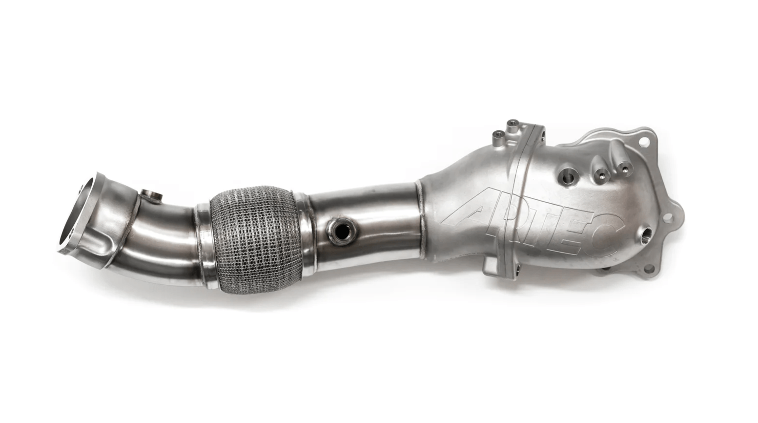 ARTEC EXHAUSTS Product ARTEC Performance Mitsubishi Evo X 4B11 4" Cast Outlet O2 Housing Dump Pipe - 3" 2 Bolt Outlet SR