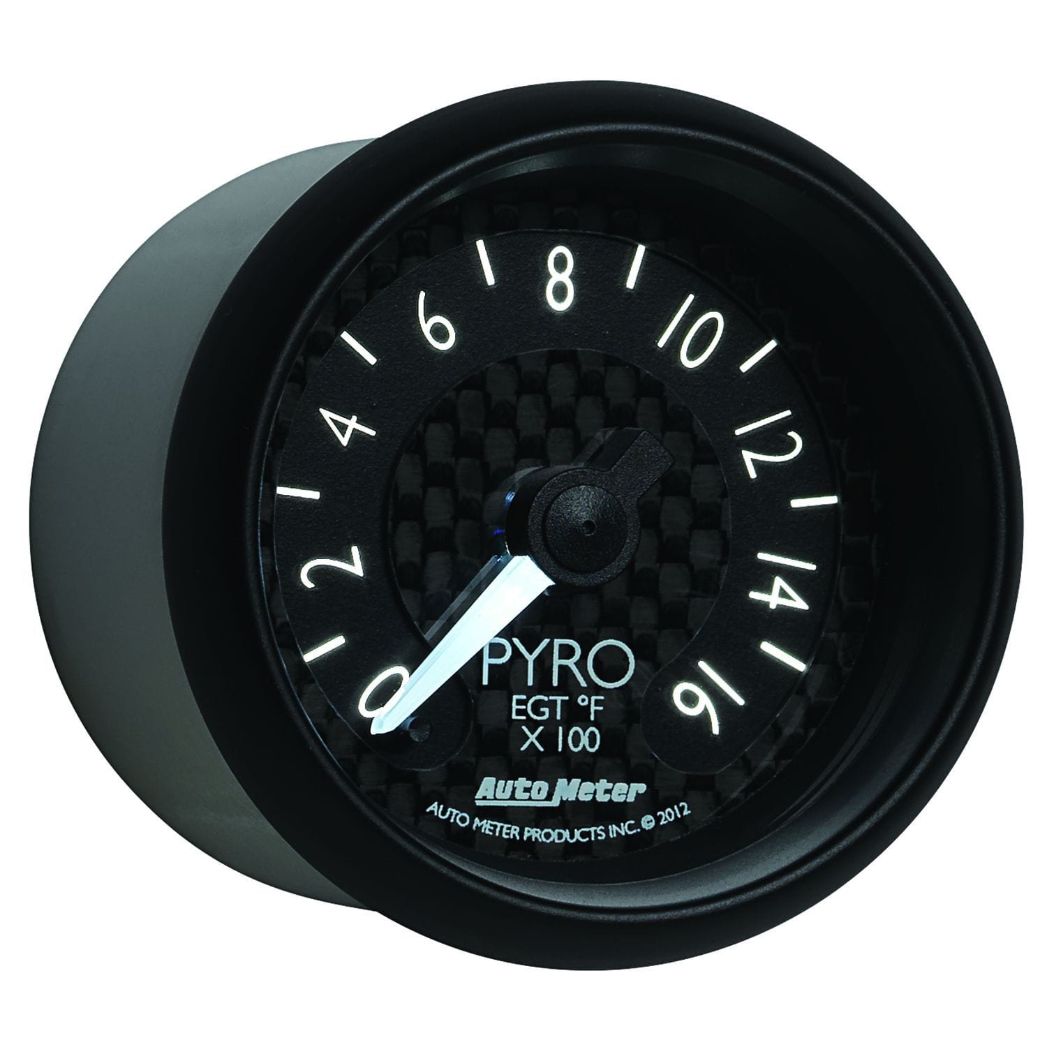 Auto Meter 2-1/16", Black carbon Fiber Dial, Full Sweep Electrical, 0-1600°F Auto Meter GT Series Pyrometer Gauge AU8044 SR