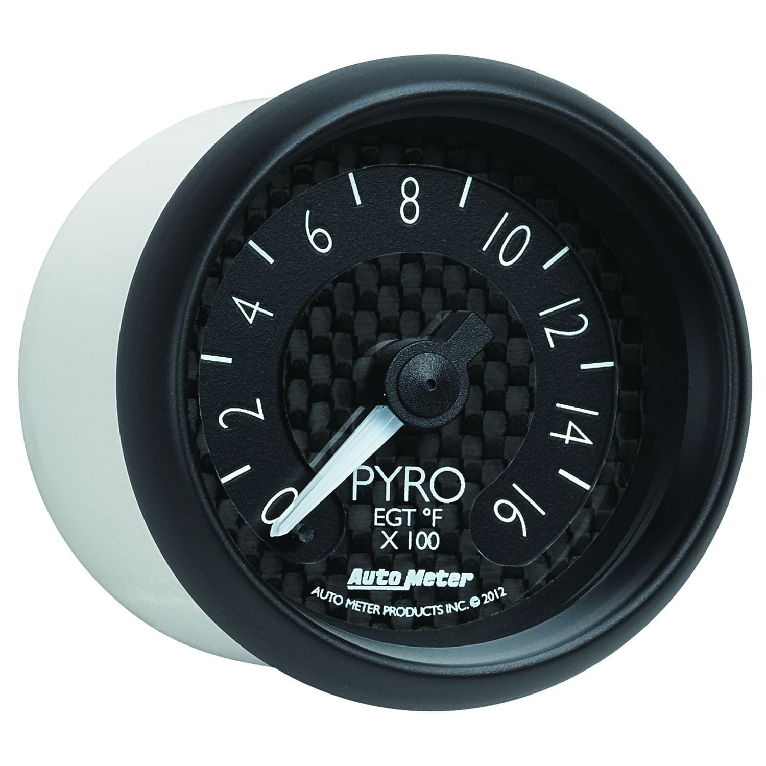 Auto Meter 2-1/16", Black carbon Fiber Dial, Full Sweep Electrical, 0-1600°F Auto Meter GT Series Pyrometer Gauge AU8044 SR