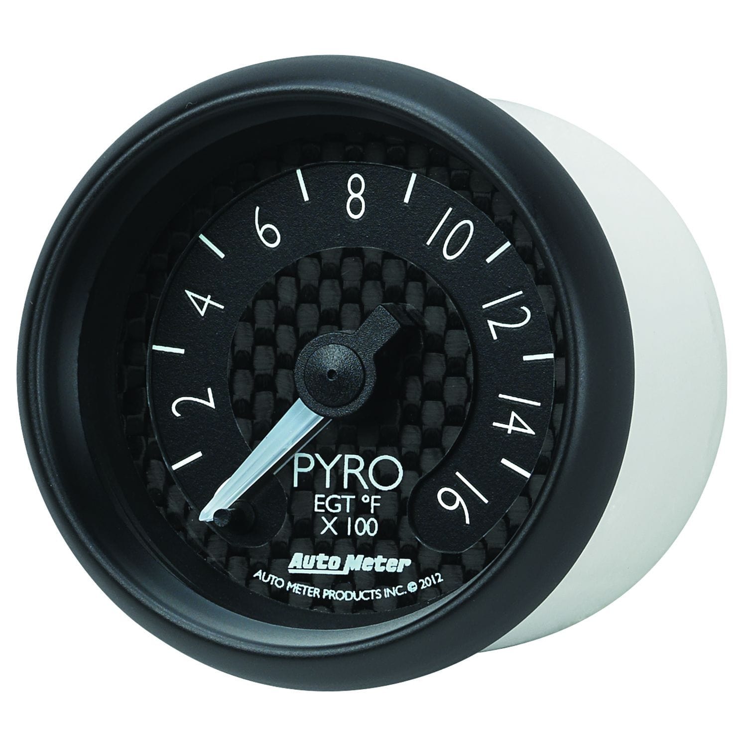 Auto Meter 2-1/16", Black carbon Fiber Dial, Full Sweep Electrical, 0-1600°F Auto Meter GT Series Pyrometer Gauge AU8044 SR