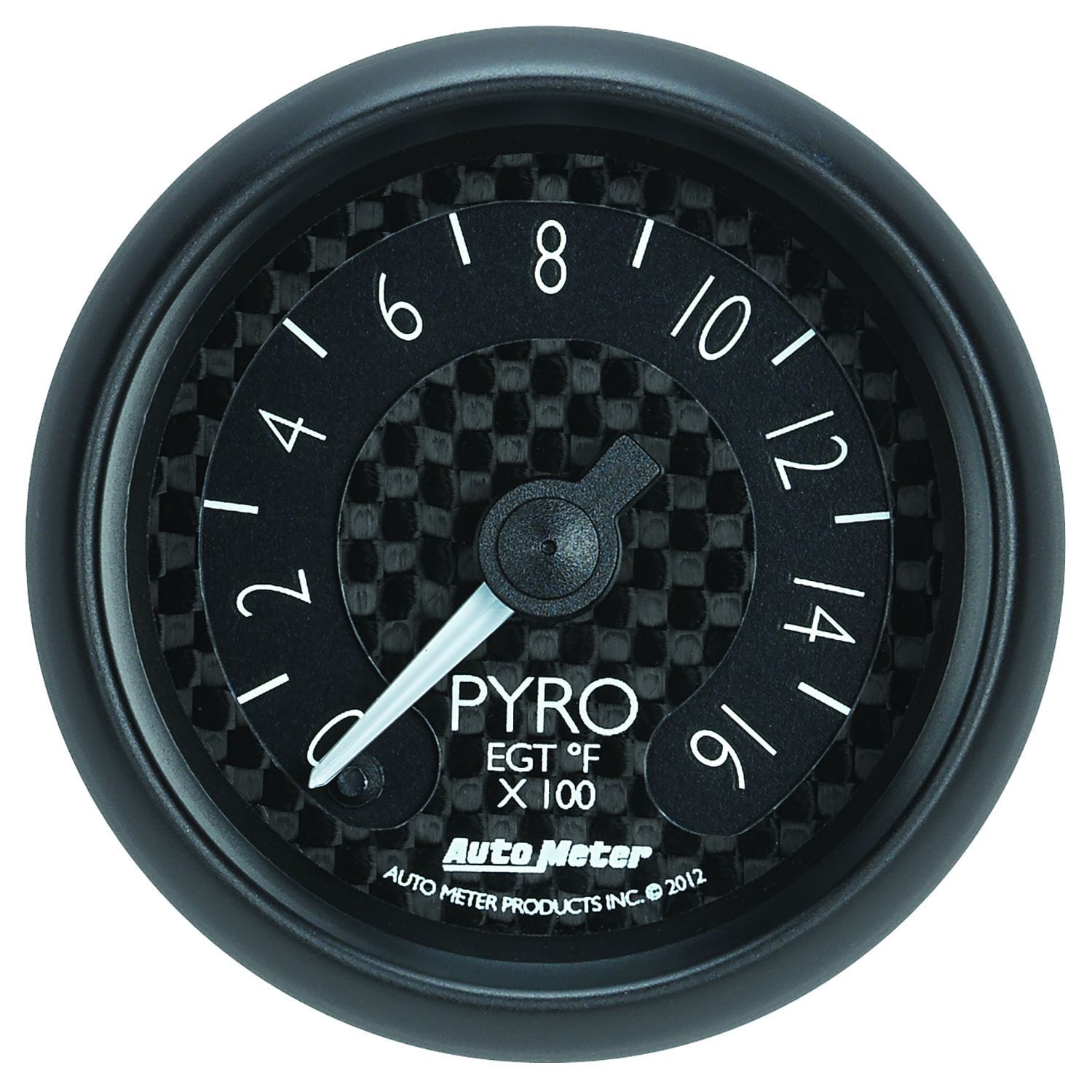 Auto Meter 2-1/16", Black carbon Fiber Dial, Full Sweep Electrical, 0-1600°F Auto Meter GT Series Pyrometer Gauge AU8044 SR