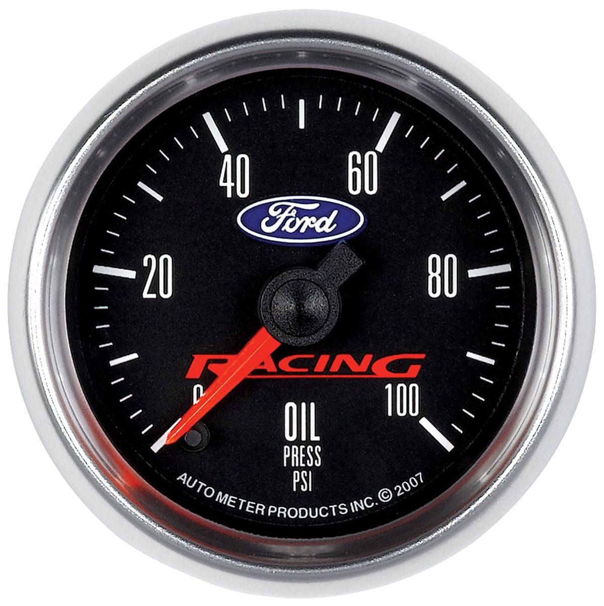 Auto Meter 2-1/16", Black Dial, Full Sweep Electric, 0-100 psi Auto Meter Ford Racing Oil Pressure Gauge AU880085 SR