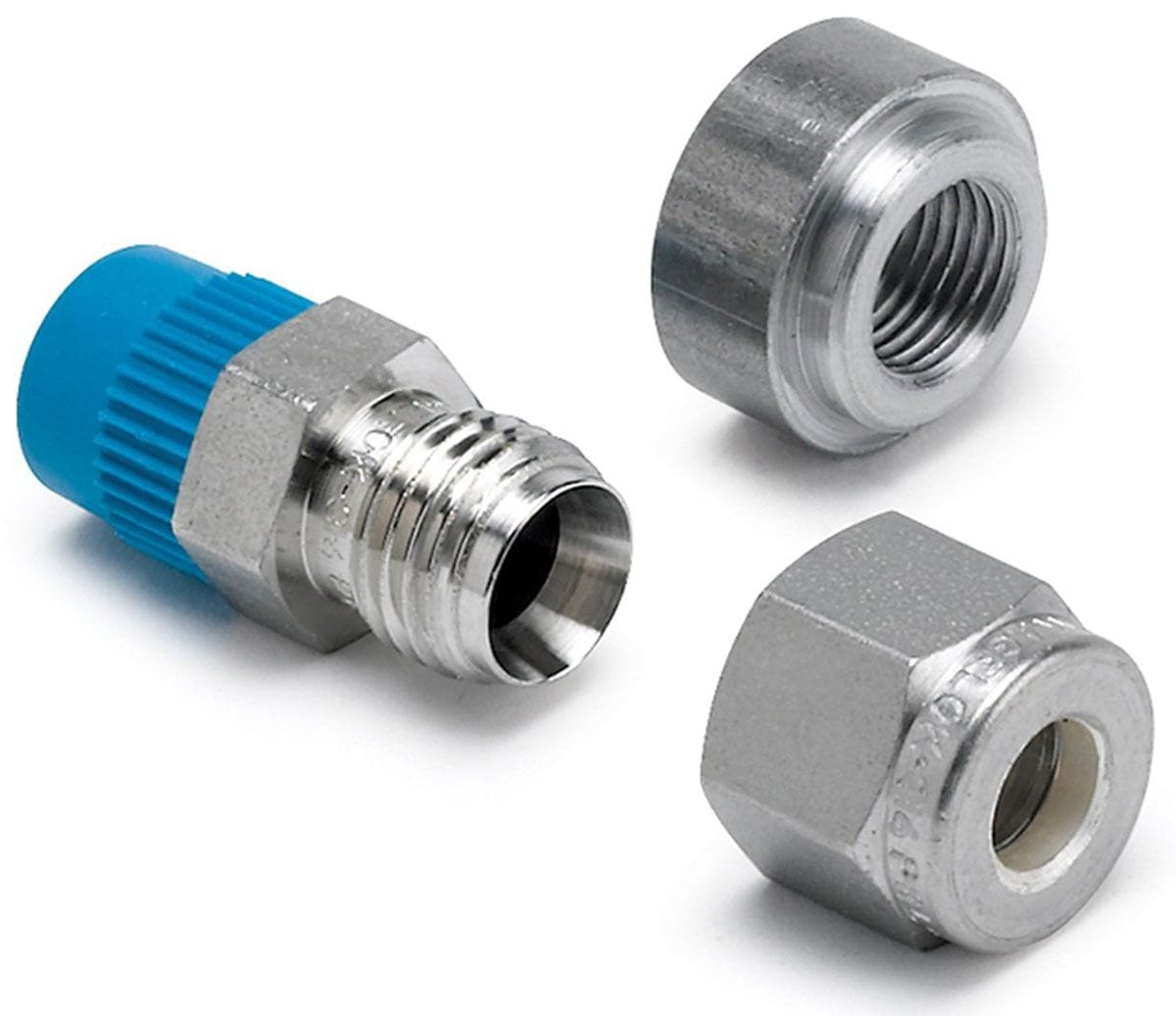AUTOMETER 1/4" Compression to 1/8" NPT connector fitting and mating 1/8" NPT we Auto Meter Pyrometer Accessories AU5254 SR
