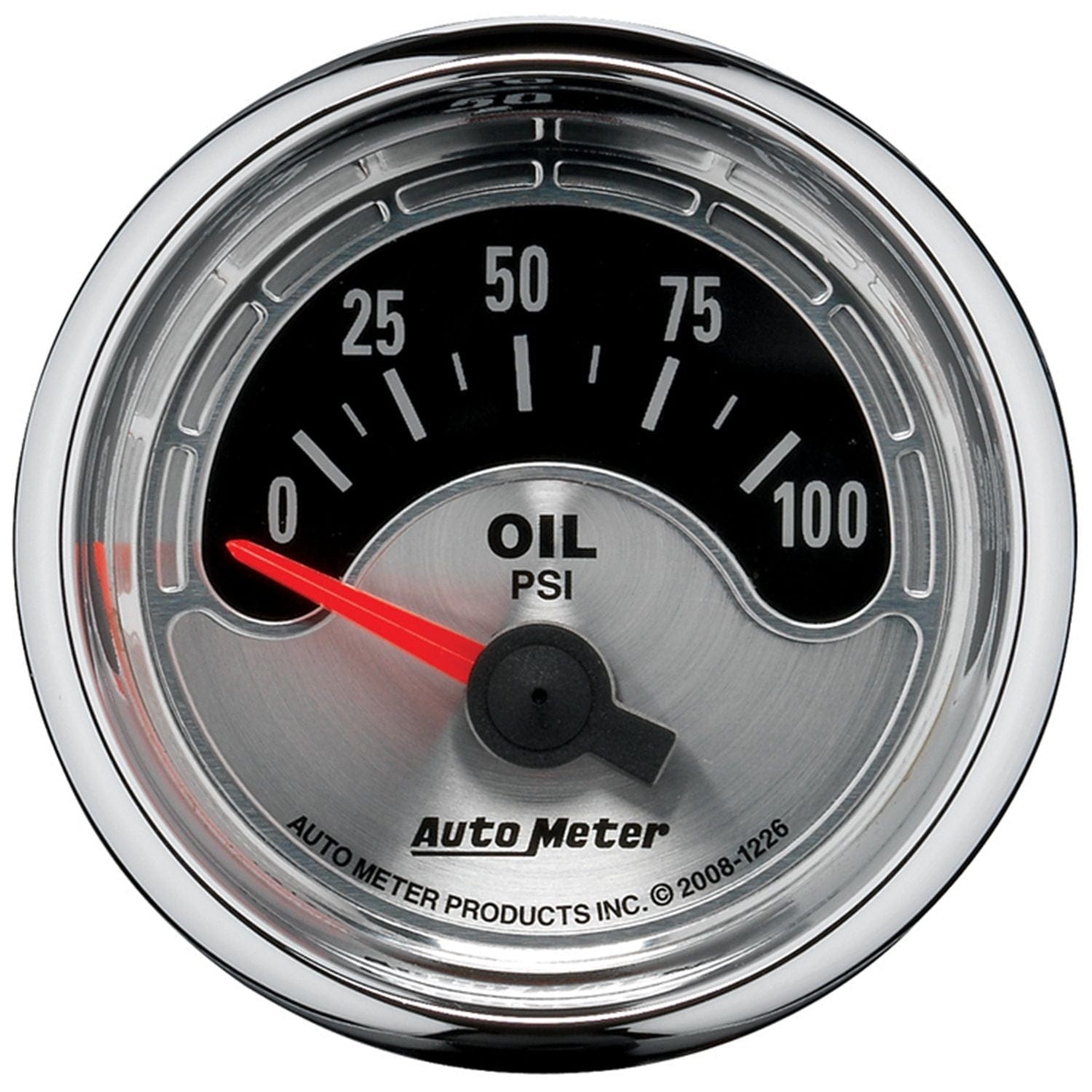 AUTOMETER 2-1/16", 0-100 psi, Short Sweep Electric Auto Meter American Muscle Oil Pressure Gauge AU1226 SR
