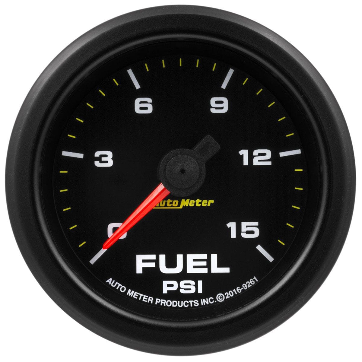 AUTOMETER 2-1/16", 0-15psi, Electric with Peak & Warning Auto Meter Extreme Environment Fuel Pressure Gauge AU9261 SR