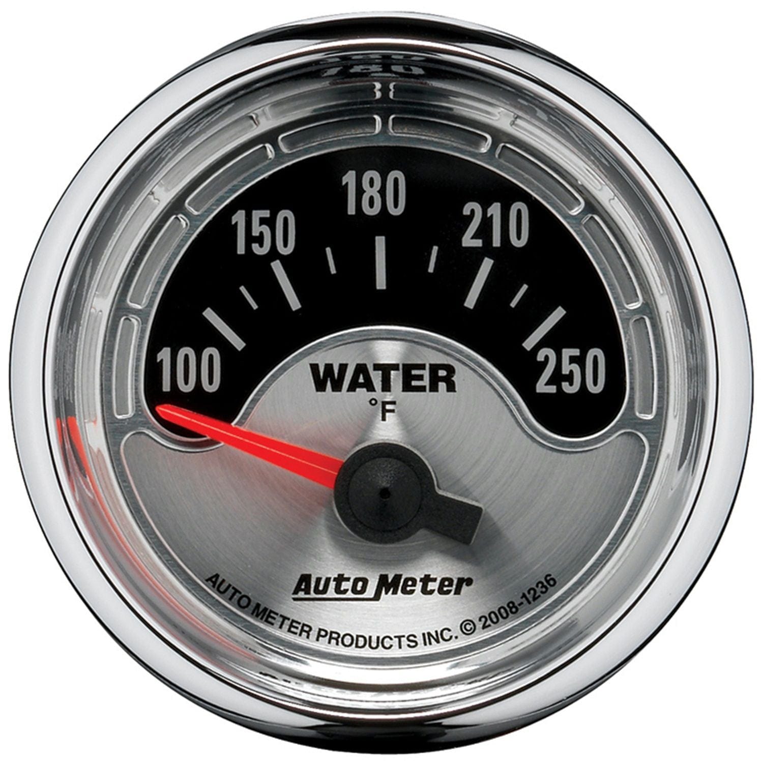 AUTOMETER 2-1/16", 100-250°F, Short Sweep Electric Auto Meter American Muscle Water Temperature Gauge AU1236 SR