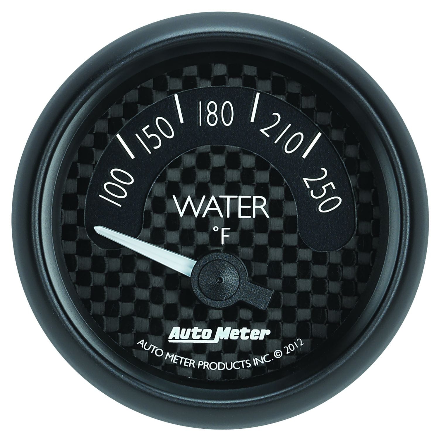AUTOMETER 2-1/16", Black Carbon Fiber Dial, Short Sweep Electrical, 100-250°F Auto Meter GT Series Water Temperature Gauge AU8037 SR