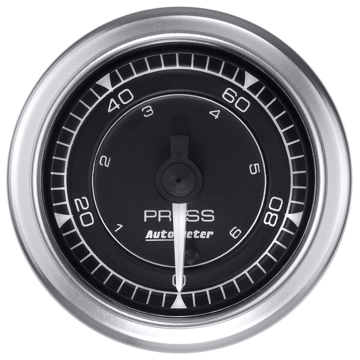 AUTOMETER 2-1/16", Black Dial, Full Sweep Electric, 0-100 PSI Auto Meter Chrono Series Pressure Gauge AU8153 SR