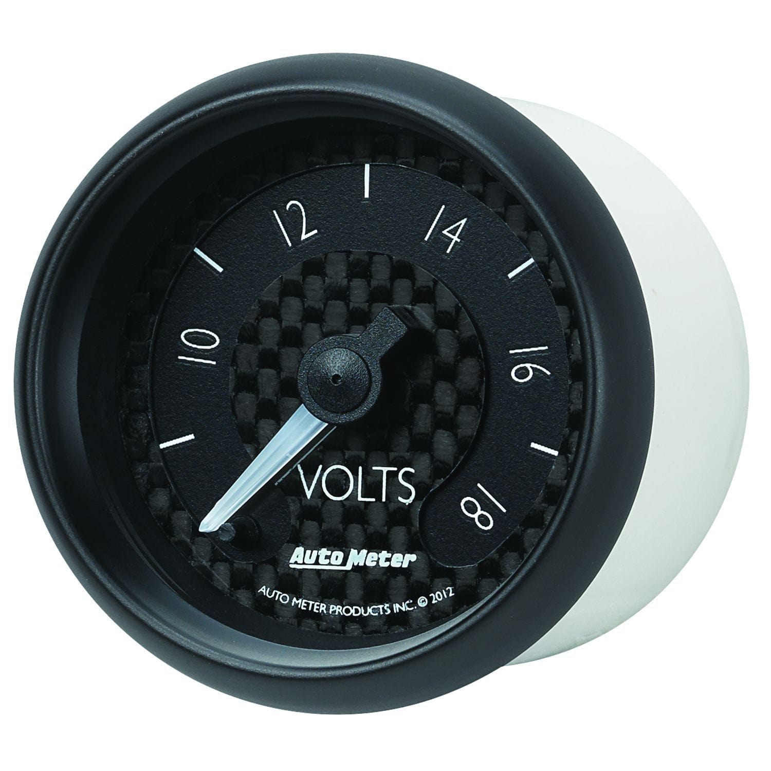 AUTOMETER 2-1/16", Black Dial, Full Sweep Electrical, 8-18 Volts Auto Meter GT Series Voltmeter Gauge AU8091 SR