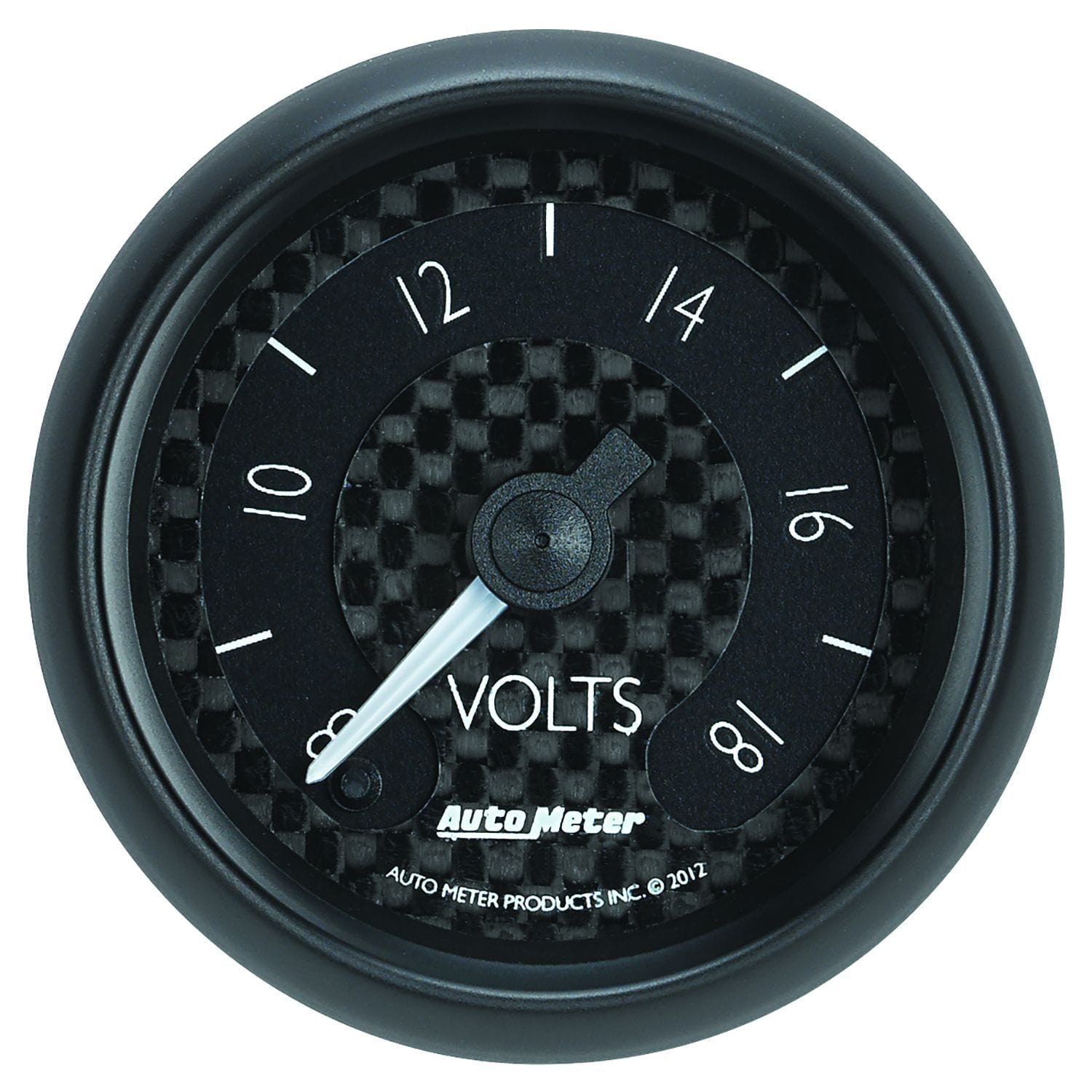 AUTOMETER 2-1/16", Black Dial, Full Sweep Electrical, 8-18 Volts Auto Meter GT Series Voltmeter Gauge AU8091 SR