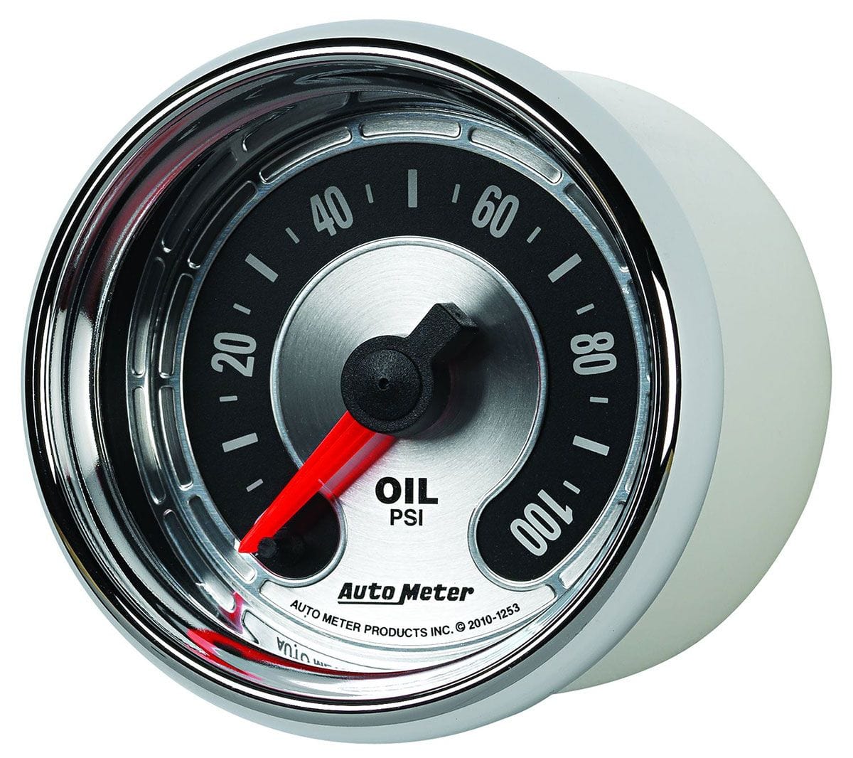 AUTOMETER 2-1/16", Full Sweep Electric, 0-100 psi Auto Meter American Muscle Oil Pressure Gauge AU1253 SR
