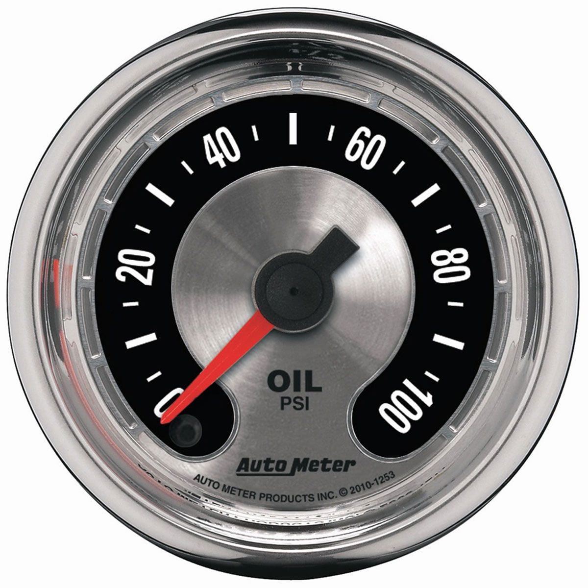 AUTOMETER 2-1/16", Full Sweep Electric, 0-100 psi Auto Meter American Muscle Oil Pressure Gauge AU1253 SR