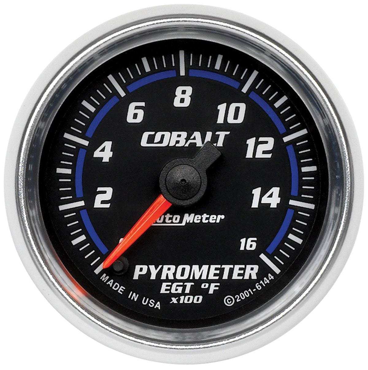 AUTOMETER 2-1/16", Full Sweep Electric, 0-1600°F Auto Meter Cobalt Series Pyrometer Gauge AU6144 SR