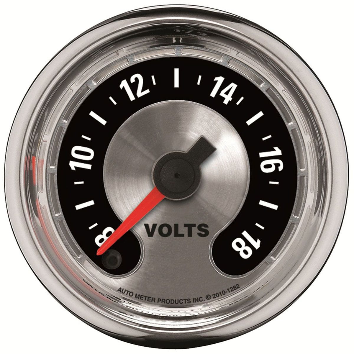 AUTOMETER 2-1/16", Full Sweep Electric, 0-18 Volts Auto Meter American Muscle Voltmeter Gauge AU1282 SR