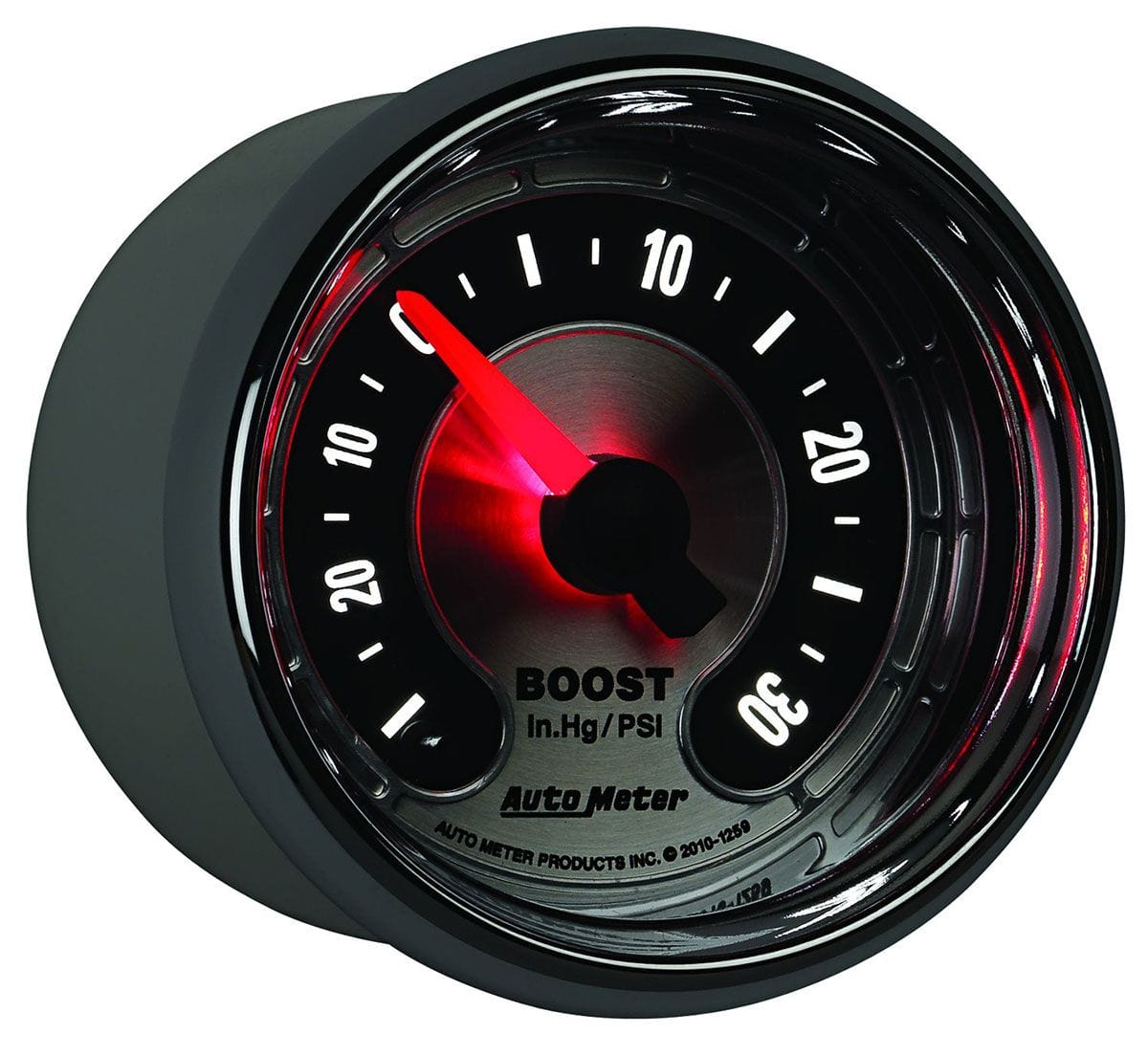 AUTOMETER 2-1/16", Full Sweep Electric, 0-30 psi Auto Meter American Muscle Boost Gauge AU1259 SR