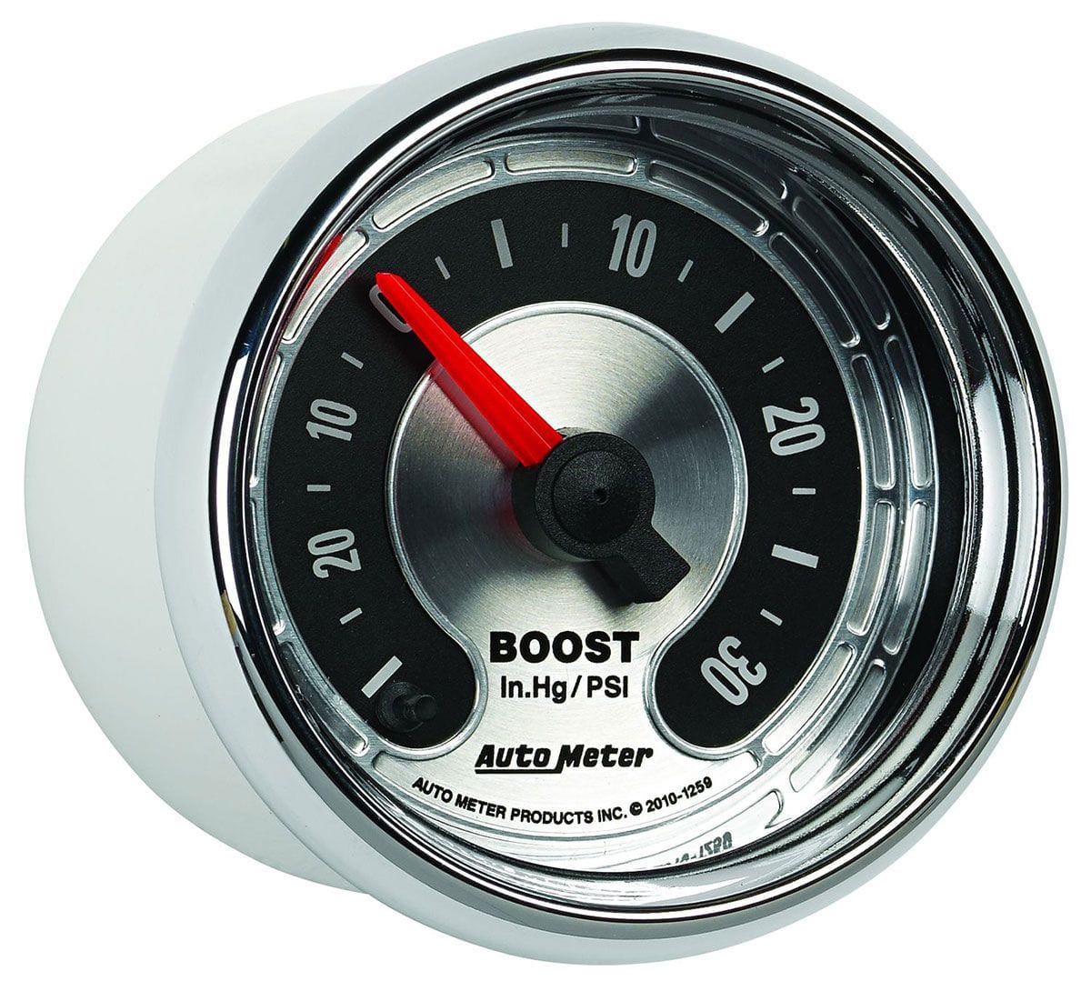 AUTOMETER 2-1/16", Full Sweep Electric, 0-30 psi Auto Meter American Muscle Boost Gauge AU1259 SR