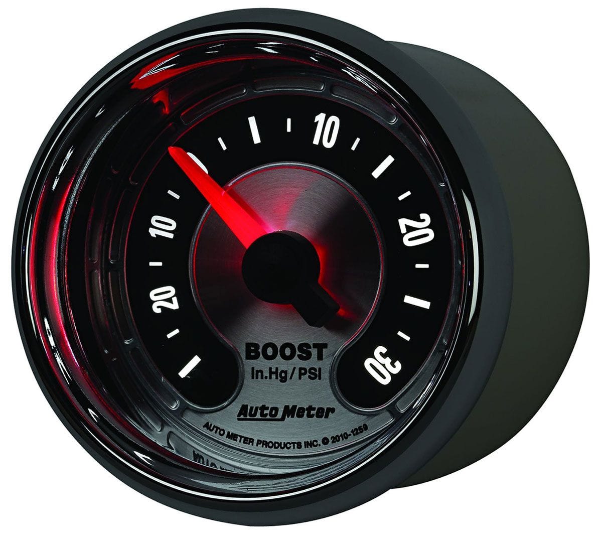 AUTOMETER 2-1/16", Full Sweep Electric, 0-30 psi Auto Meter American Muscle Boost Gauge AU1259 SR