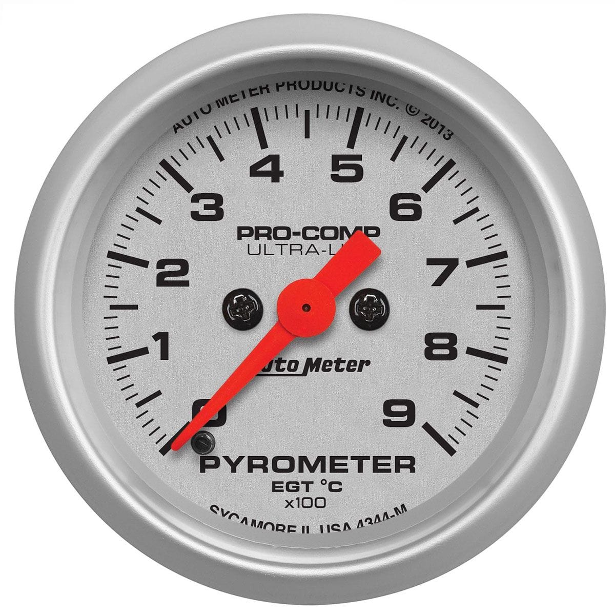 AUTOMETER 2-1/16", Full Sweep Electric, 0-900°C Auto Meter Ultra-Lite Series Pyrometer Gauge AU4344-M SR