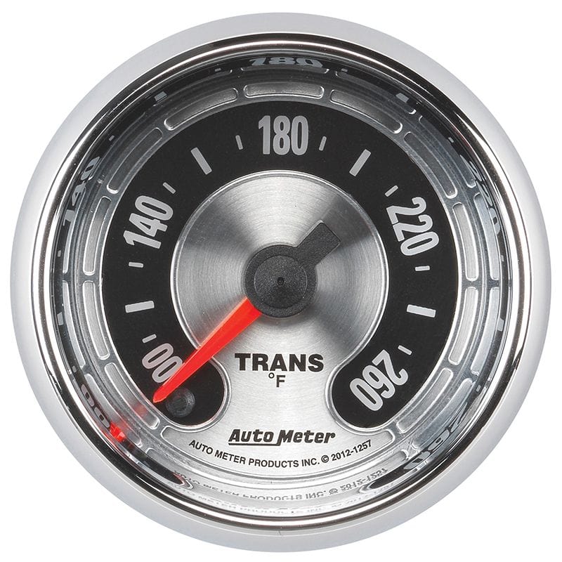 AUTOMETER 2-1/16", Full Sweep Electric, 100-260°F Auto Meter American Muscle Transmission Temperature Gauge AU1257 SR