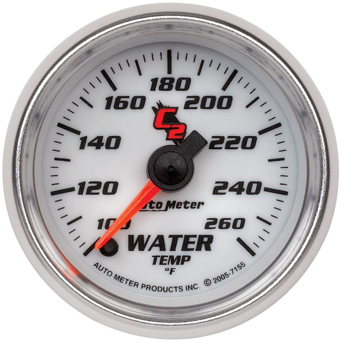 AUTOMETER 2-1/16", Full Sweep Electric, 100-260°F Auto Meter C2 Series Water Temperature Gauge AU7155 SR