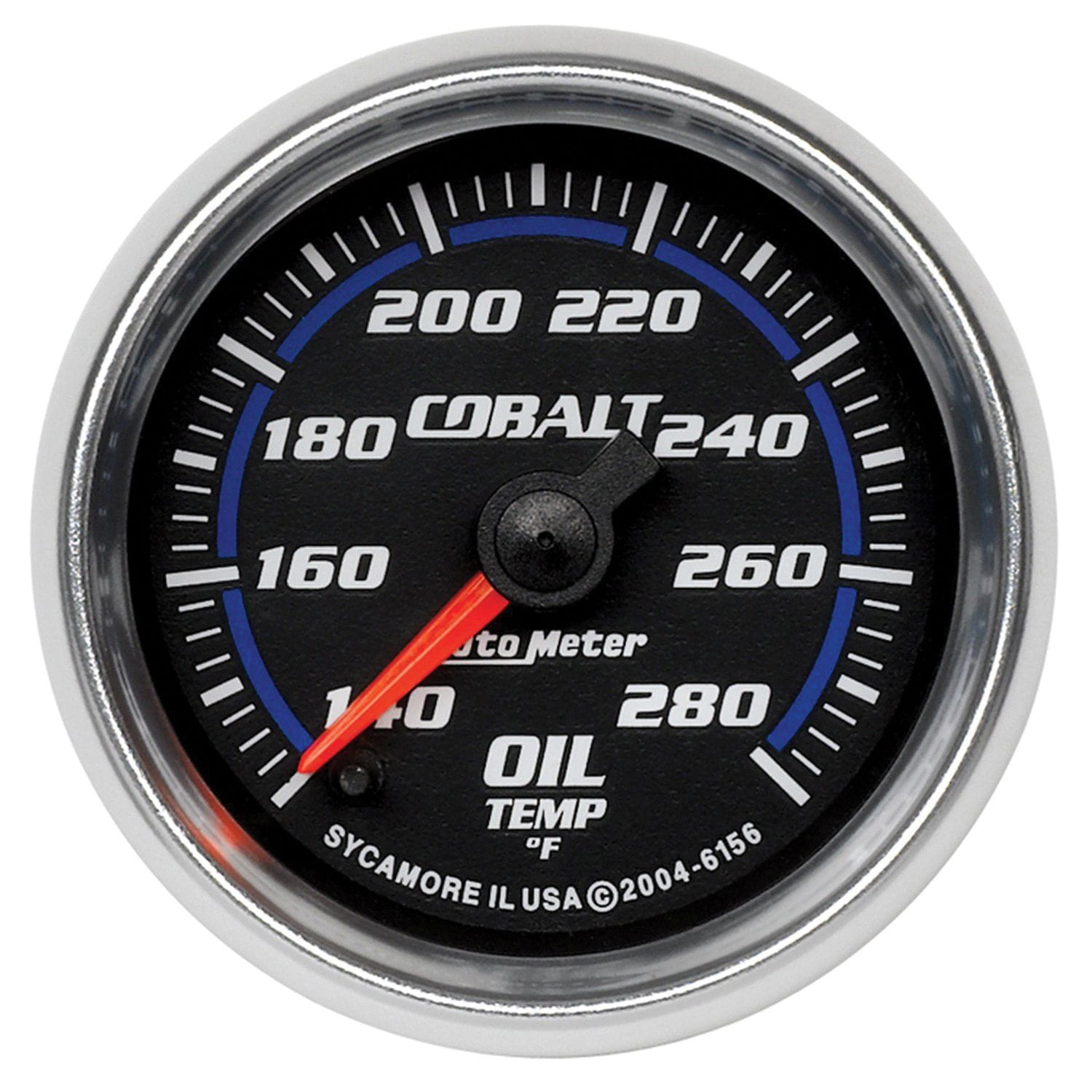 AUTOMETER 2-1/16", Full Sweep Electric, 140-280°F Auto Meter Cobalt Series Oil Temperature Gauge AU6156 SR