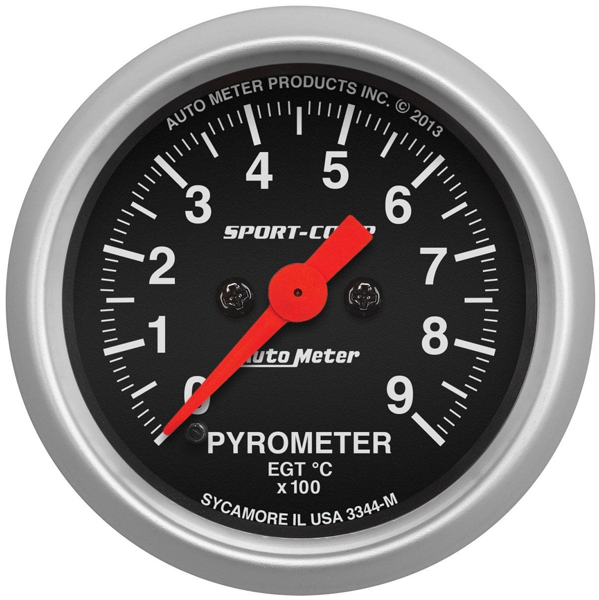 AUTOMETER 2-1/16", Full Sweep Electric, Metric, 0-900°C Auto Meter Sport-Comp Series Pyrometer Gauge AU3344-M SR