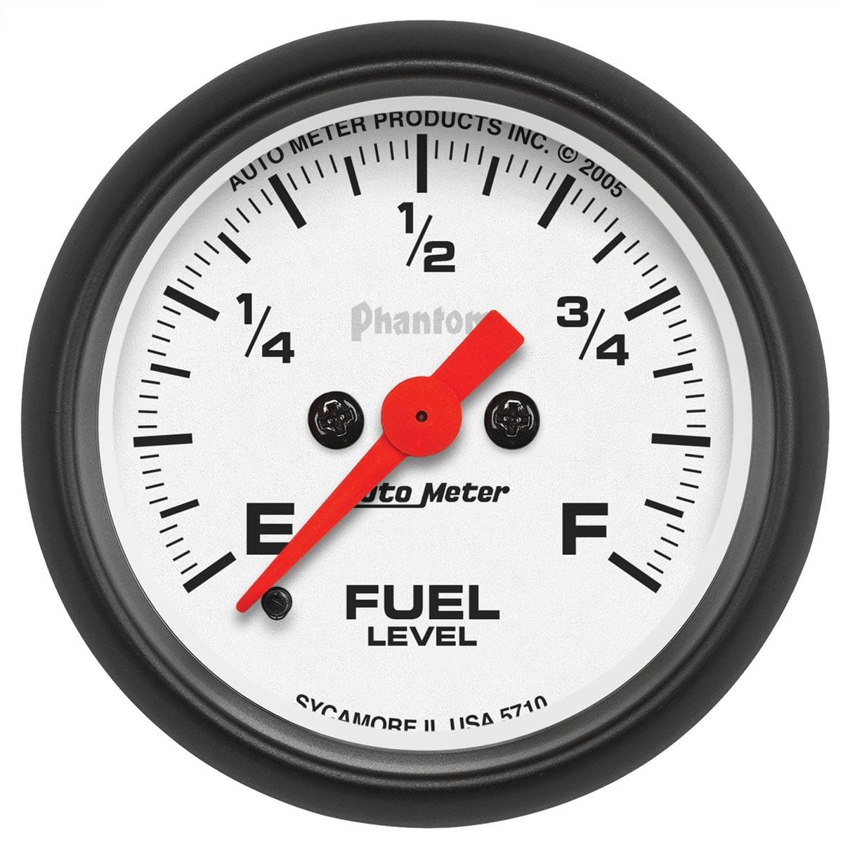 AUTOMETER 2-1/16", Full Sweep Electric, Programmable , 0-280 ohms Auto Meter Phantom Series Fuel Level Gauge AU5710 SR