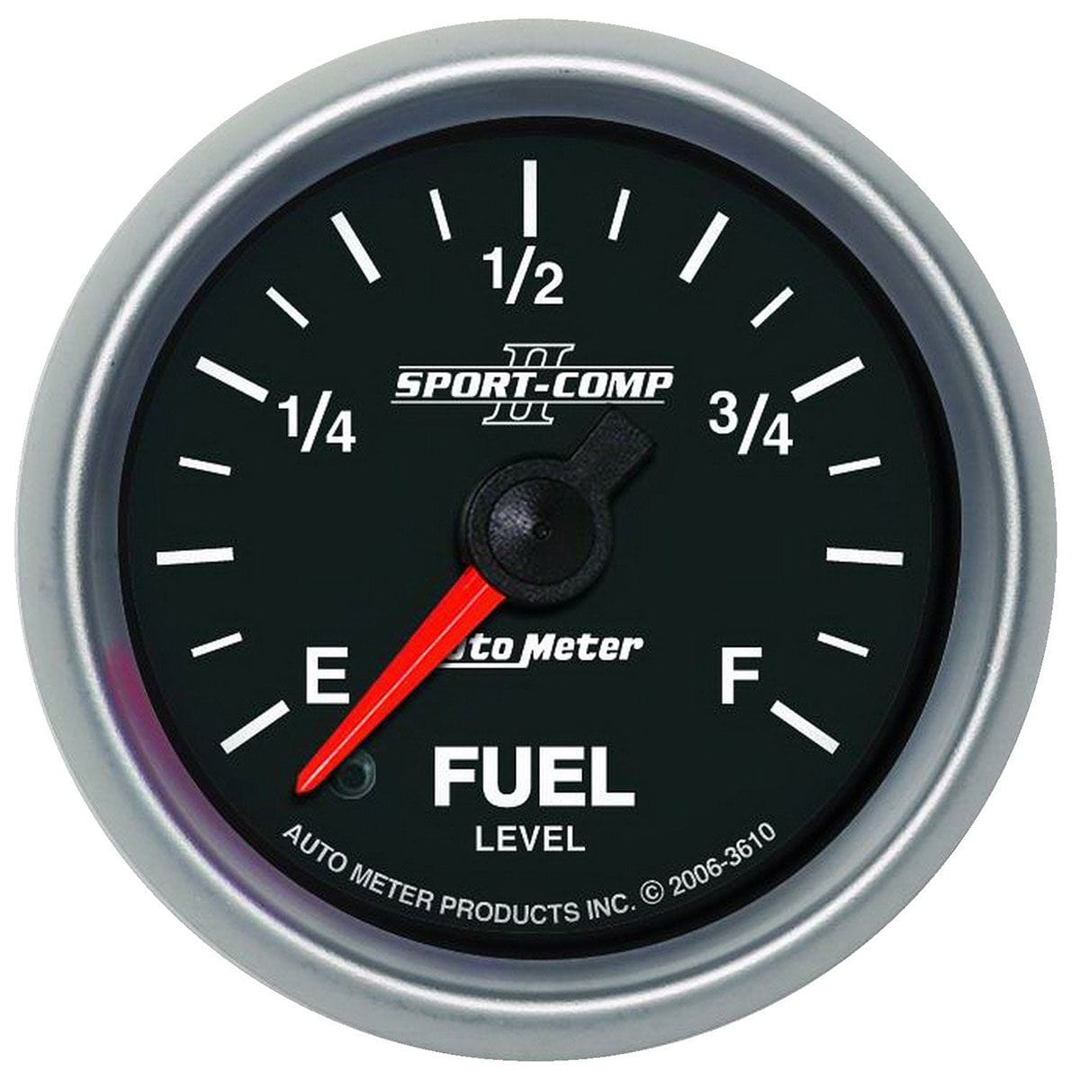 AUTOMETER 2-1/16", Full Sweep Electric, Programmable, 0-280 ohms Auto Meter Sport-Comp II Fuel Level Gauge AU3610 SR