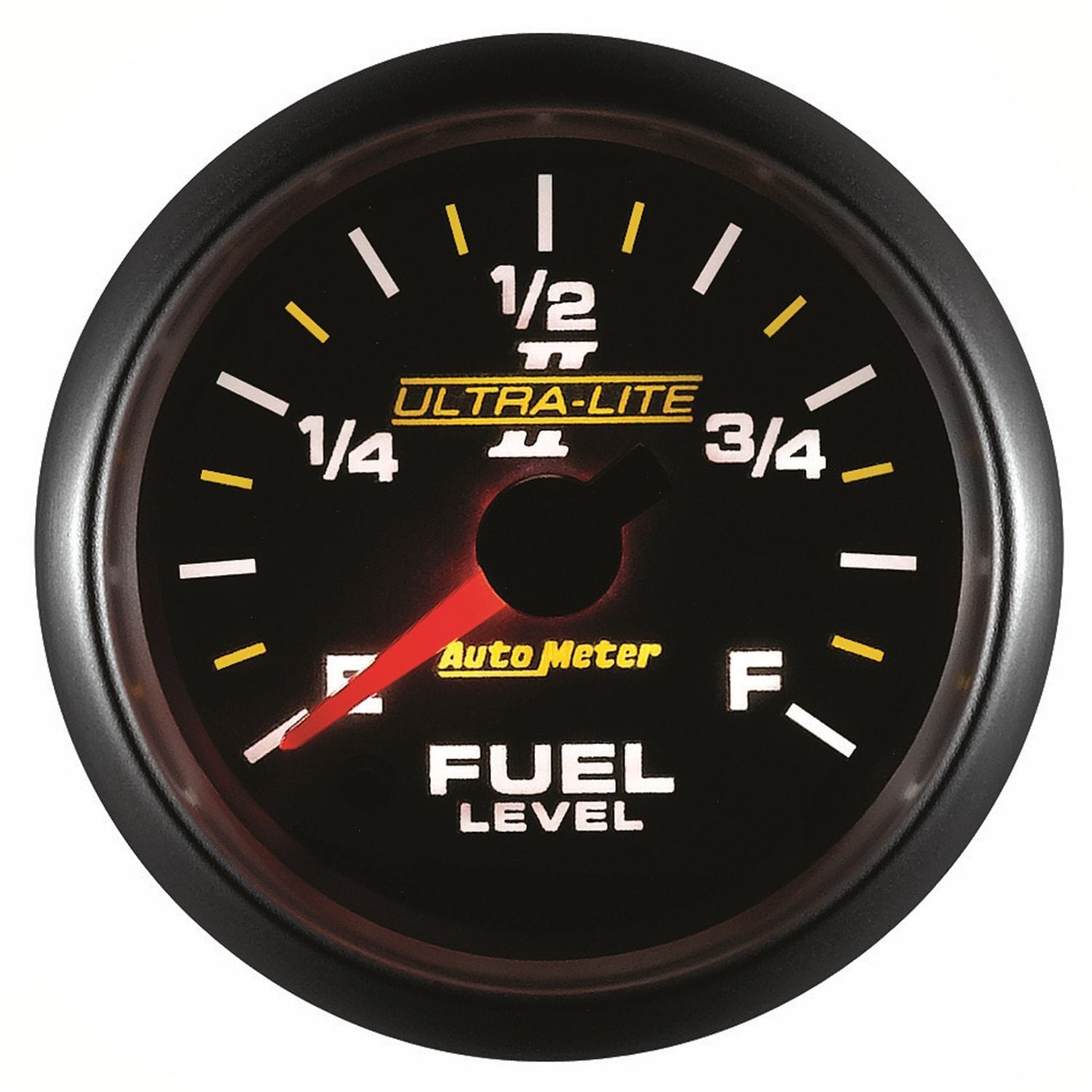 AUTOMETER 2-1/16", Full Sweep Electric, Programmable, 0-280 ohms Auto Meter Ultra-Lite II Series Fuel Level Gauge AU4910 SR