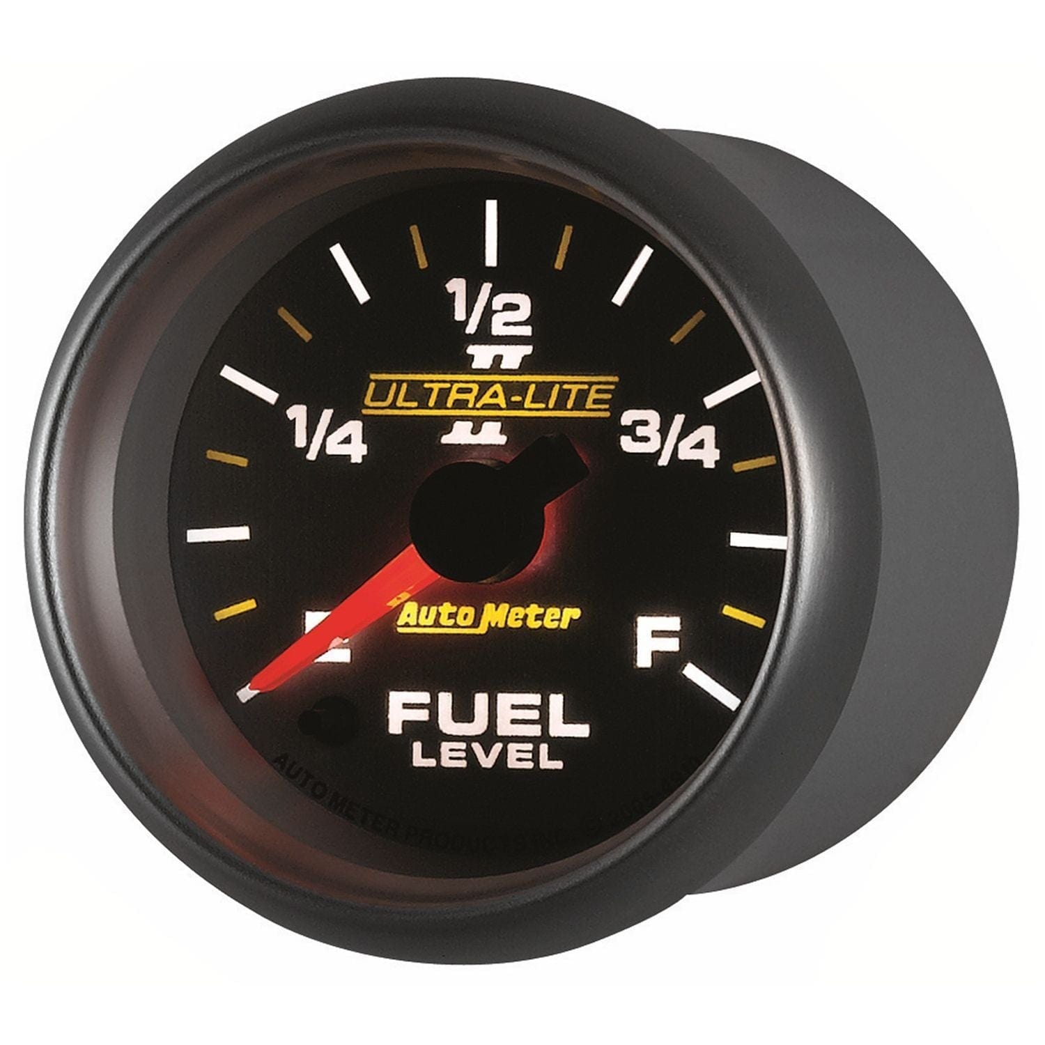 AUTOMETER 2-1/16", Full Sweep Electric, Programmable, 0-280 ohms Auto Meter Ultra-Lite II Series Fuel Level Gauge AU4910 SR