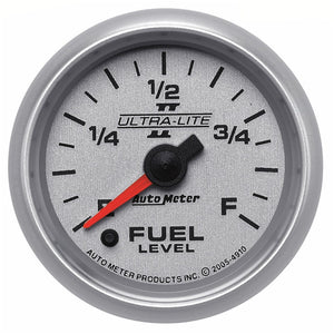 Auto Meter Ultra-Lite II Series Fuel Level Gauge AU4910