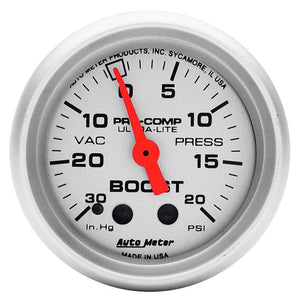 AutoMeter Ultra-Lite Series Boost/Vacuum Gauge (AU4301)